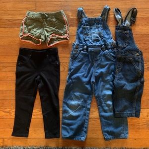 Lot of Size 4T Bottoms / Overalls